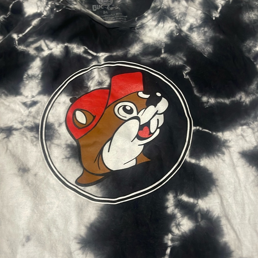 Buc-cees black tye dye shirt-I’m just here for the snacks